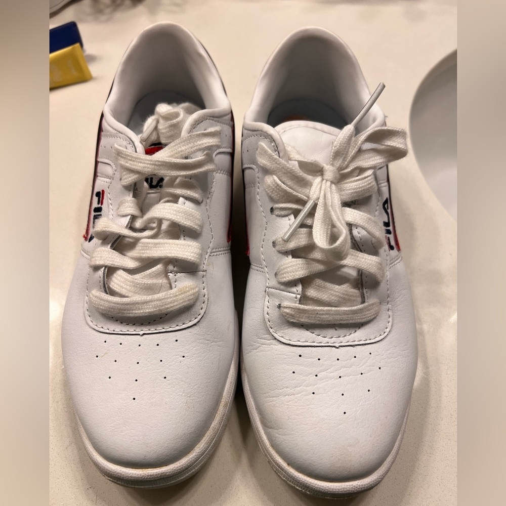 White sneakers